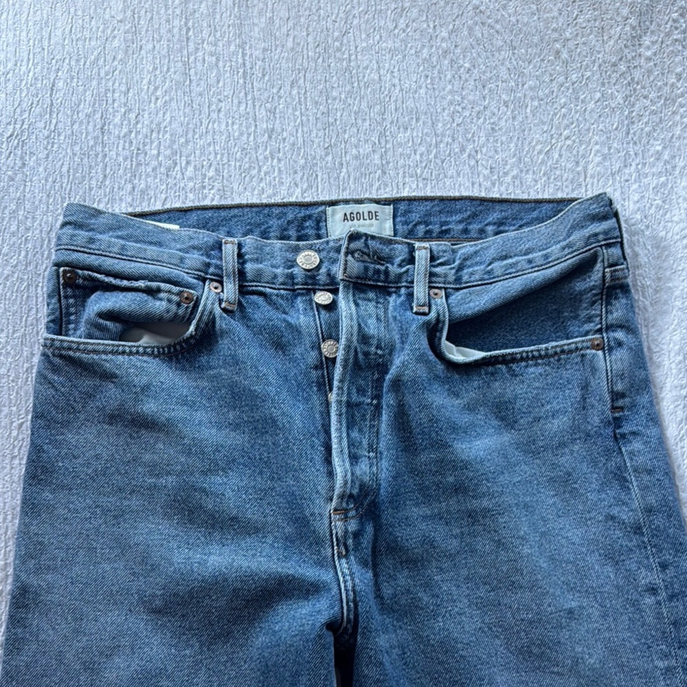 Agolde Blue Relaxed Jeans Classic Denim Style